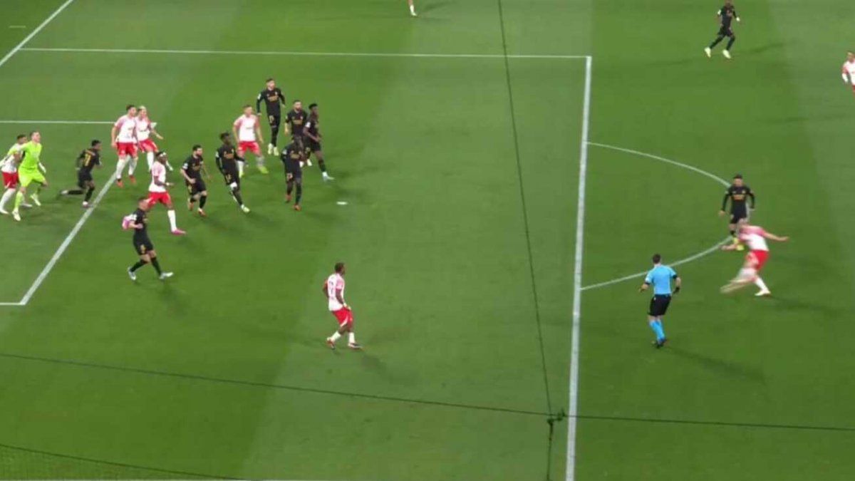 The controversial goal disallowed in Leipzig vs Real Madrid: Did the VAR act well?