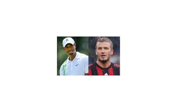 Tiger Woods y David Beckham, dos de los más requeridos.