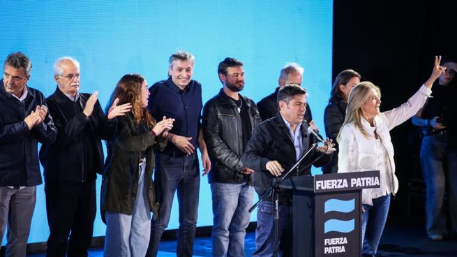 Axel Kicillof habló a la militancia tras la derrota en las elecciones.