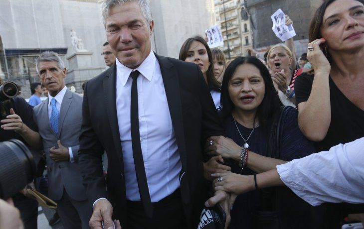 Fernando Burlando en la marcha por justicia por Fernando Báez Sosa