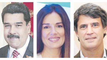 Nicolás Maduro, Andrea Frigerio y Alfonso Prat Gay