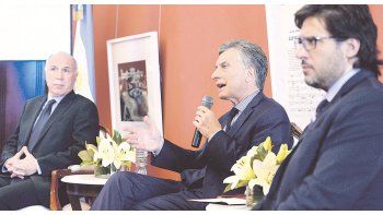 Portal. Ricardo Lorenzetti, Mauricio Macri y Germán Garavano presentaron la iniciativa de un portal de datos abiertos de la Justicia, en la Casa de Gobierno.