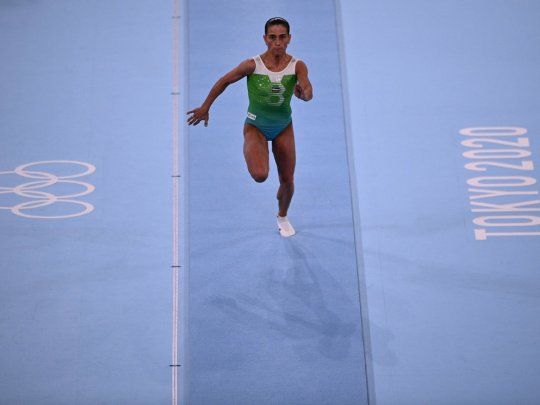 Oksana Chusovitina emocionó a todos en los Juegos Olímpicos Tokio 2020.