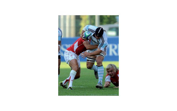 ámbito.com | Frenado. El equipo argentino poco pudo hacer frente a los galeses.