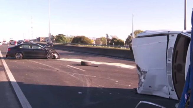 Así quedaron ambos vehículos tras el impacto