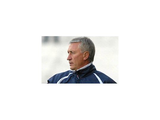 Fanesi como DT de Quilmes, en 2007.