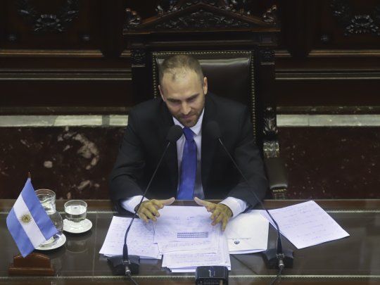 Martín Guzmán durante su exposición en la Cámara de Diputados esta semana.