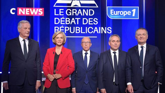 Michel Barnier, Valerie Pécresse, Eric Ciotti, Xavier Bertrand y Philippe Juvin.