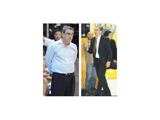 Julio Lamas, técnico de Obras, y Sergio Hernández, el de Peñarol, se verán las caras esta noche en un duelo cuyo ganador saldrá revitalizado para el resto del torneo.
