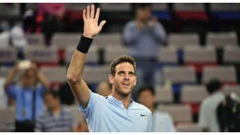 Del Potro mejoró su rendimiento, especialmente su sque (Foto: sitio oficial del M1000 de Shanghai).