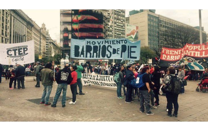Organizaciones sociales pidieron un millón de puestos de trabajo con ollas populares