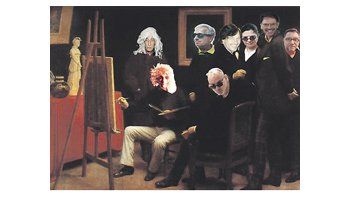 De izq. a der. Alfredo Prior, Guillermo Conte, Juan José Cambre, Rafael Bueno, Martín Reyna, Claudia Zemborain, Majo Okner y Renato Rita (curador de la muestra que los vuelve a «reunir» en Punta del Este).