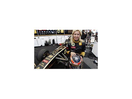 Villota realizó un test en Brasil.