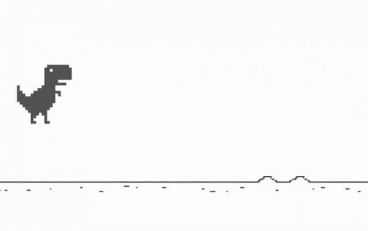 El juego del dinosaurio de Google es uno de los más jugados del mundo.