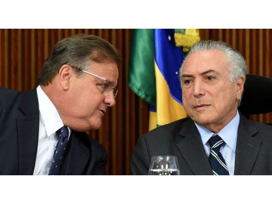 Geddel Vieira Lima y Michel Temer.