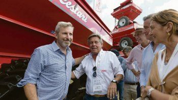 argumentos. Rogelio Frigerio estuvo ayer en Expoagro y ratificó la línea oficial de pedir disculpas por haber reimplantado retenciones.