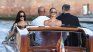 The sisters, and businesswomen, Kim and Khloe Kardashian in one of the yachts in the tour.