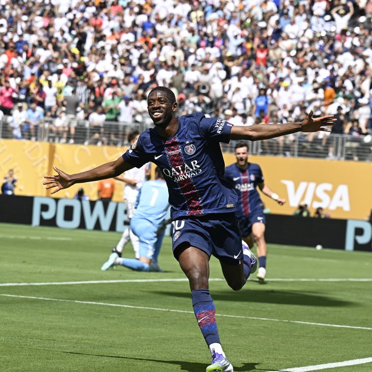 Ousmane Dembélé anotó uno de los tantos en la victoria del PSG.