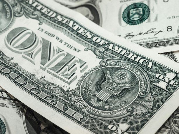 billete un 1 dolar