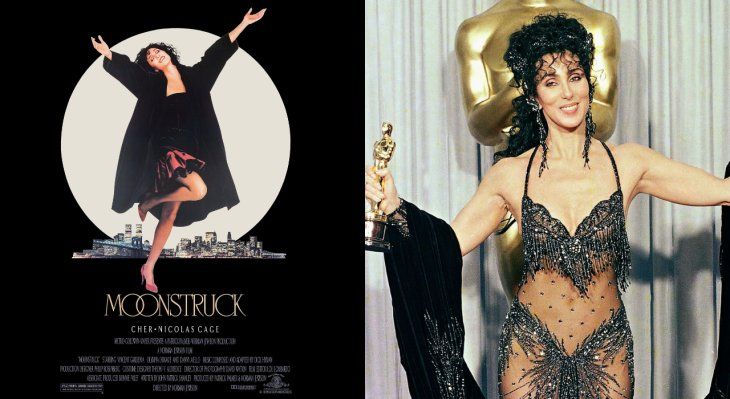 En 1988, Cher gana el Oscar por Mejor Actriz en la comedia romantica En 1988, Cher gana el Oscar por Mejor Actriz en la comedia romantica