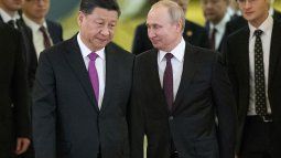 The presidents of China, Xi Jinping, and of Russia, Vladimir Putin. The presidents of China, Xi Jinping, and of Russia, Vladimir Putin.