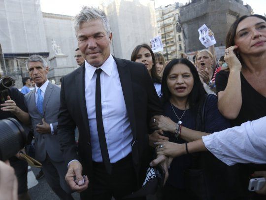 Fernando Burlando en la marcha por justicia por Fernando Báez Sosa