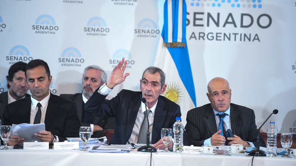 El secretario de Energía Eduardo Rodríguez Chirillo en Diputados por la ley Bases. 