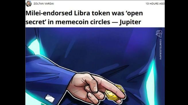 Una de las repercusiones en medios especializados del escádalo $LIBRA: un artículo de Zoltan Vardai, en CoinTelegraph.