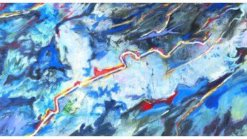 ámbito.com | Noé. “Tormenta en la pampa” (1991). Acrílico sobre tela (215 cm x 250 cm) que integra la muestra “Mirada prospectiva”.