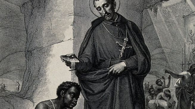 San Pedro Claver, patrono de los esclavos.