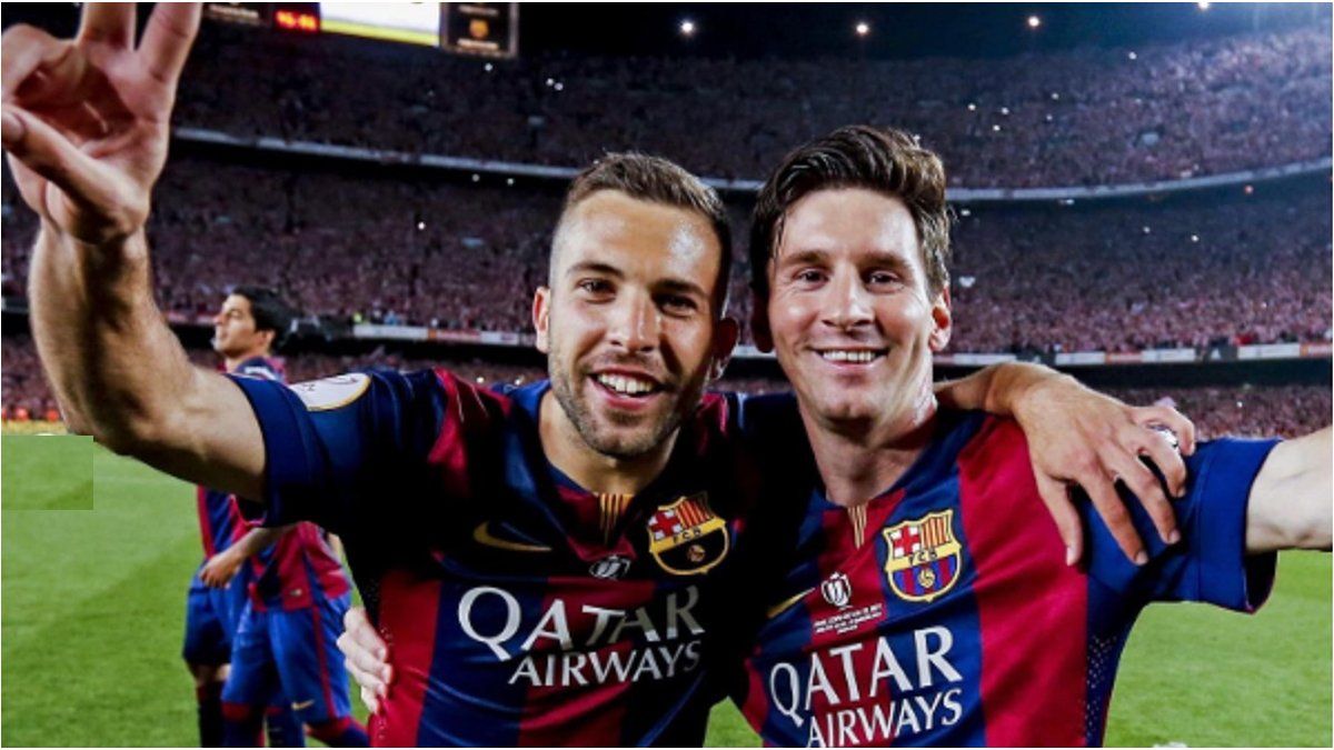 Messi’s posting on social networks in tribute to Jordi Alba