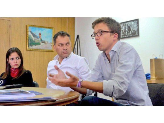 Walter Festa e Iñigo Errejón compartieron una reunión de gabinete en la sede comunal.