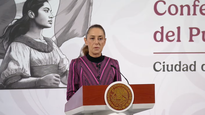 Claudia Sheinbaum en la Mañanera de este miércoles.
