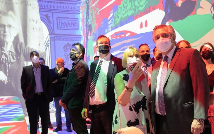 El Presidente inauguró una Sala Inmersiva en el edificio del Centro Cultural Kirchner