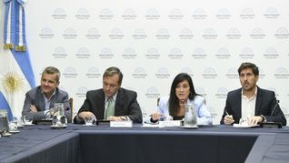 Campero, Soria y Rodríguez Machado, autoridades de la Comisión de Legislación Penal.