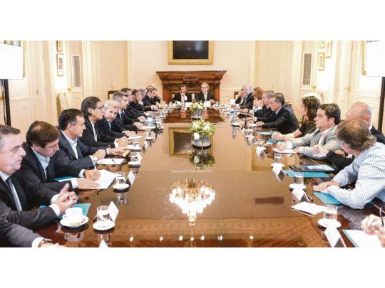 Ampliada. Mauricio Macri presidio ayer la reunión de todo el Gabinete nacional.