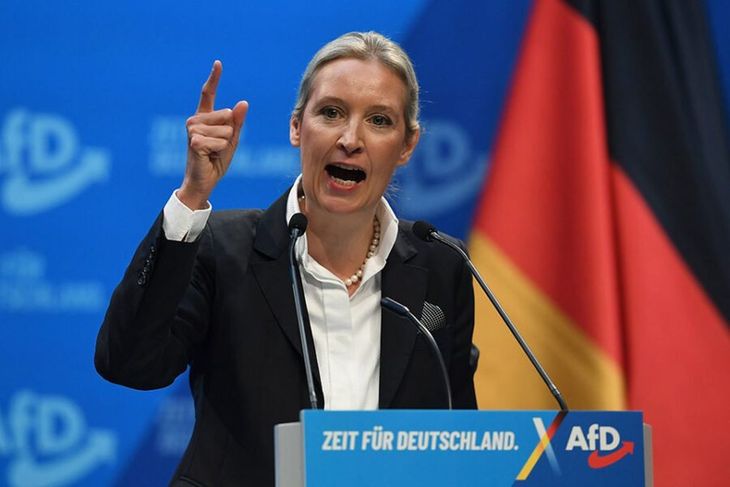 Weidel defiende la postura contra la inmigración.