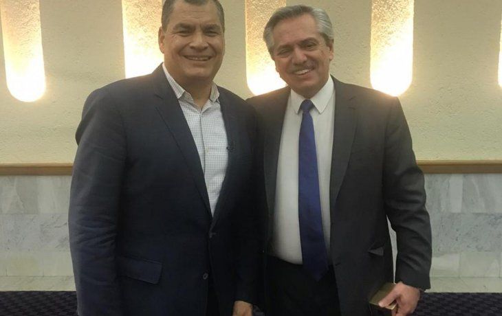 alberto fernandez se reunio con rafael correa en mexico