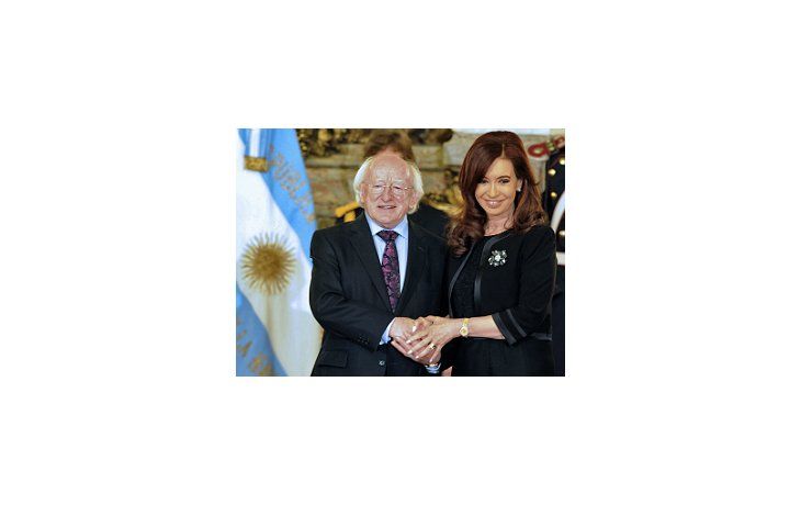 ámbito.com | Cristina de Kirchner recibió en audiencia a su par de la República de Irlanda, Michael Higgins.