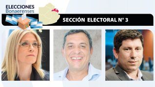 Verónica Magario, Maximiliano Bondarenko y Pablo Domenichini, los candidatos centrales para la Tercera.