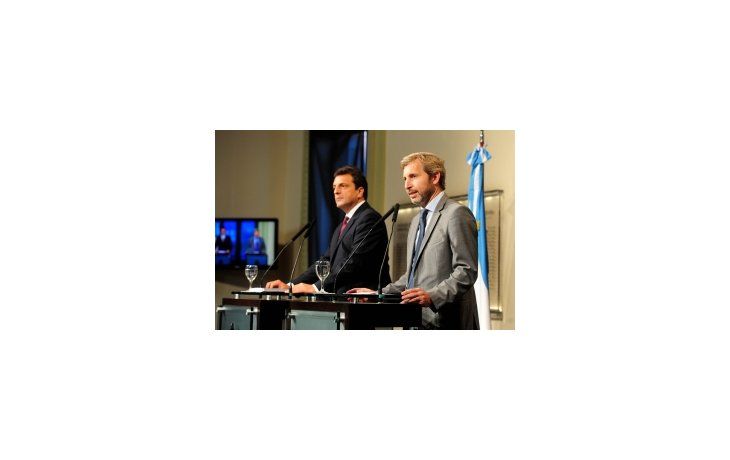 Sergio Massa junto a Rogelio Frigerio