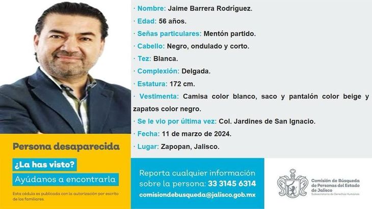 The search for Jaime Barrera began. The search for Jaime Barrera began.
