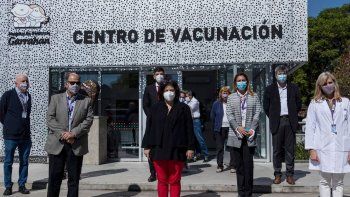 La ministra de Salud Carla Vizzotti lanzó la campaña de vacunación antigripal en el Hospital Garrahan.&nbsp;