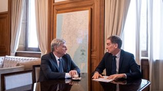 Ziliotto y Santilli compartieron una agenda que incluyó transferencia de obras y el pago de deuda previsional.