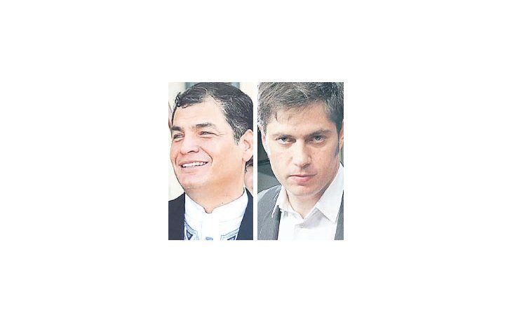 Rafael Correa y Axel Kicillof