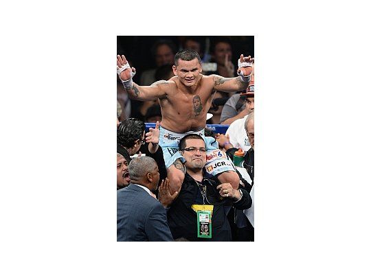 La última pelea de Maidana fue con el estadounidense Floyd Mayweather.