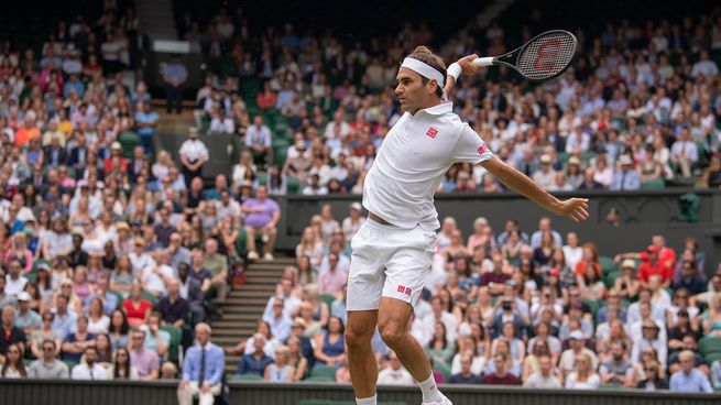 Roger Federer en Wimbledon, donde mostró su mejor tenis.