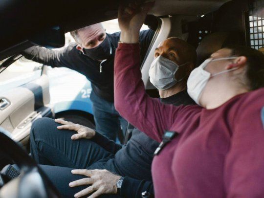 Fondos. Horacio R. Larreta, y el secretario de Seguridad, Marcelo D’Alessandro, presentaron nuevo servicio de cámaras en patrulleros de la Policía de la Ciudad.