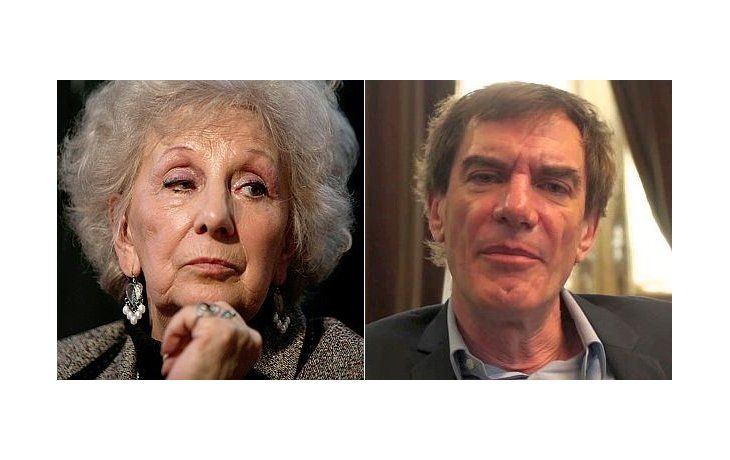 Estela de Carlotto y Darío Lopérfido
