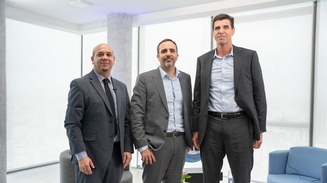 El CEO de Oldelval, Ricardo Hösel, y el CEO deAC&A, Bruno Agosta, participaron del primer panel de Ámbito Debate sobreEnergía y Minería..